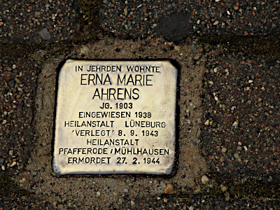 Stolperstein von Erna Marie Ahrens