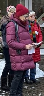 Petra Wille bei ihrer Ansprache