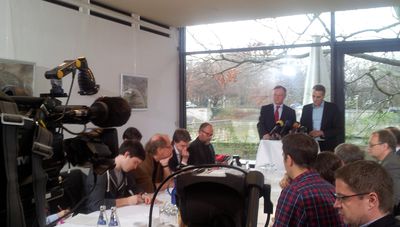 Pressekonferenz bei den Grünen Pressekonferenz bei den Grünen