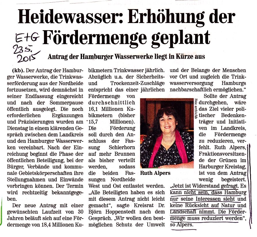 Artikel Elbe und Geest 23.05.2015
